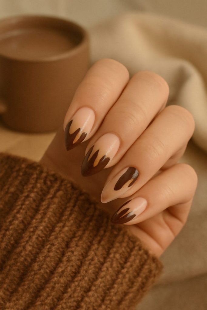 Chocolate Drip Almond Tips