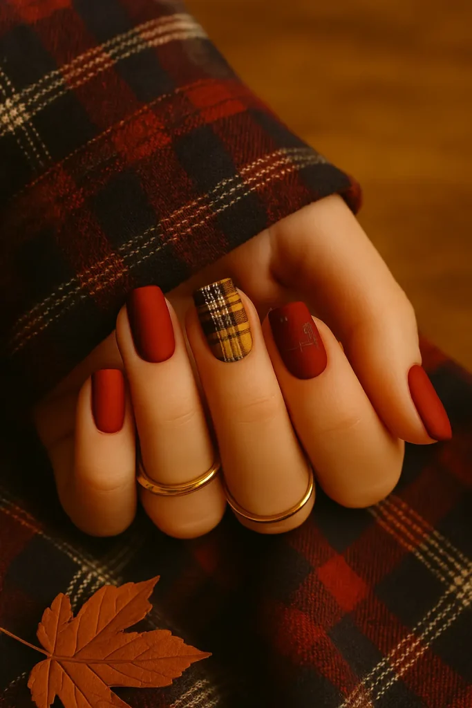Plaid Flannel Nails