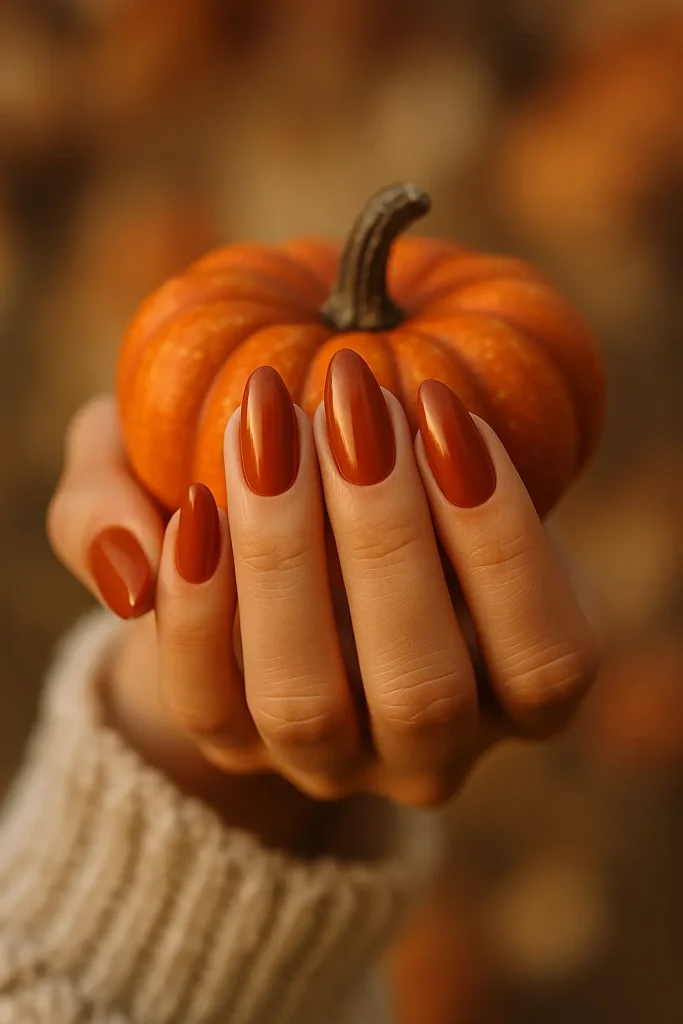 Pumpkin Spice Nails
